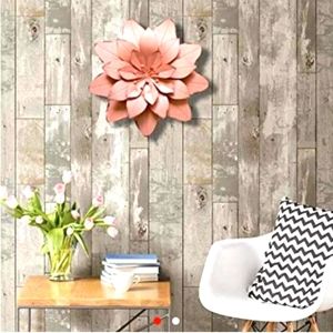 Pink Metal Flowet wall art